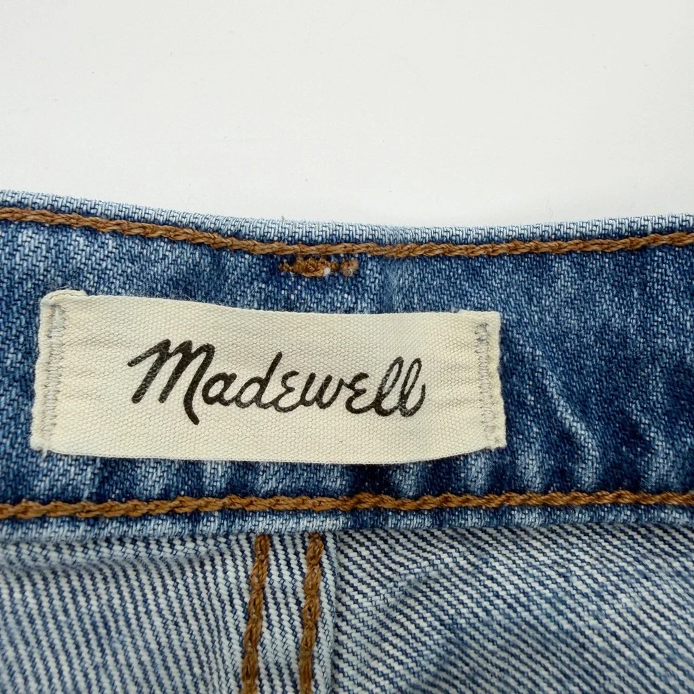 Madewell Rlaxed Mid-Length‎ Denim Shorts in Brockport Medium Wash Size 24